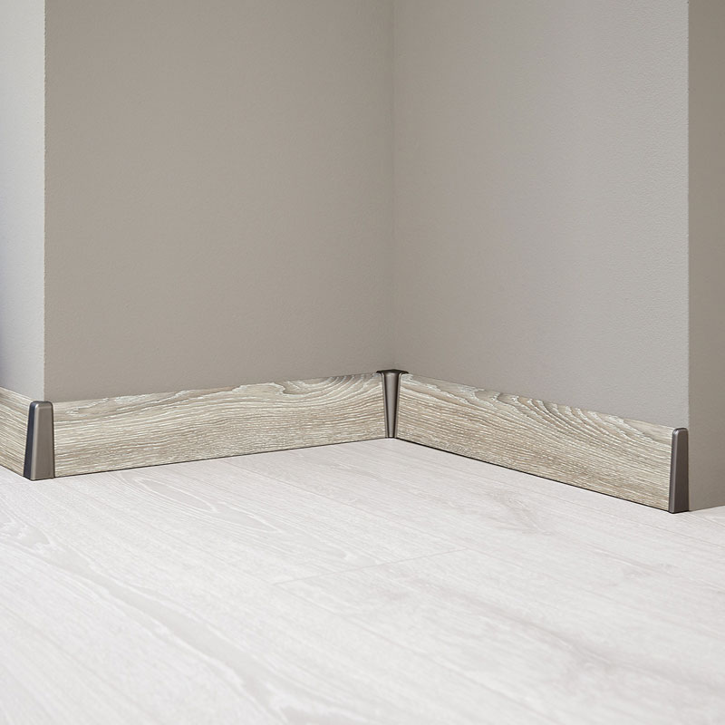 Плинтус KRONOTEX Residence 2400х58х19/ ML 1013 Highland Oak Silver Дуб горный серебристый