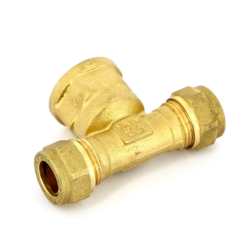 Тройник НР 18 x 1/2" x 18 обжим TIEMME