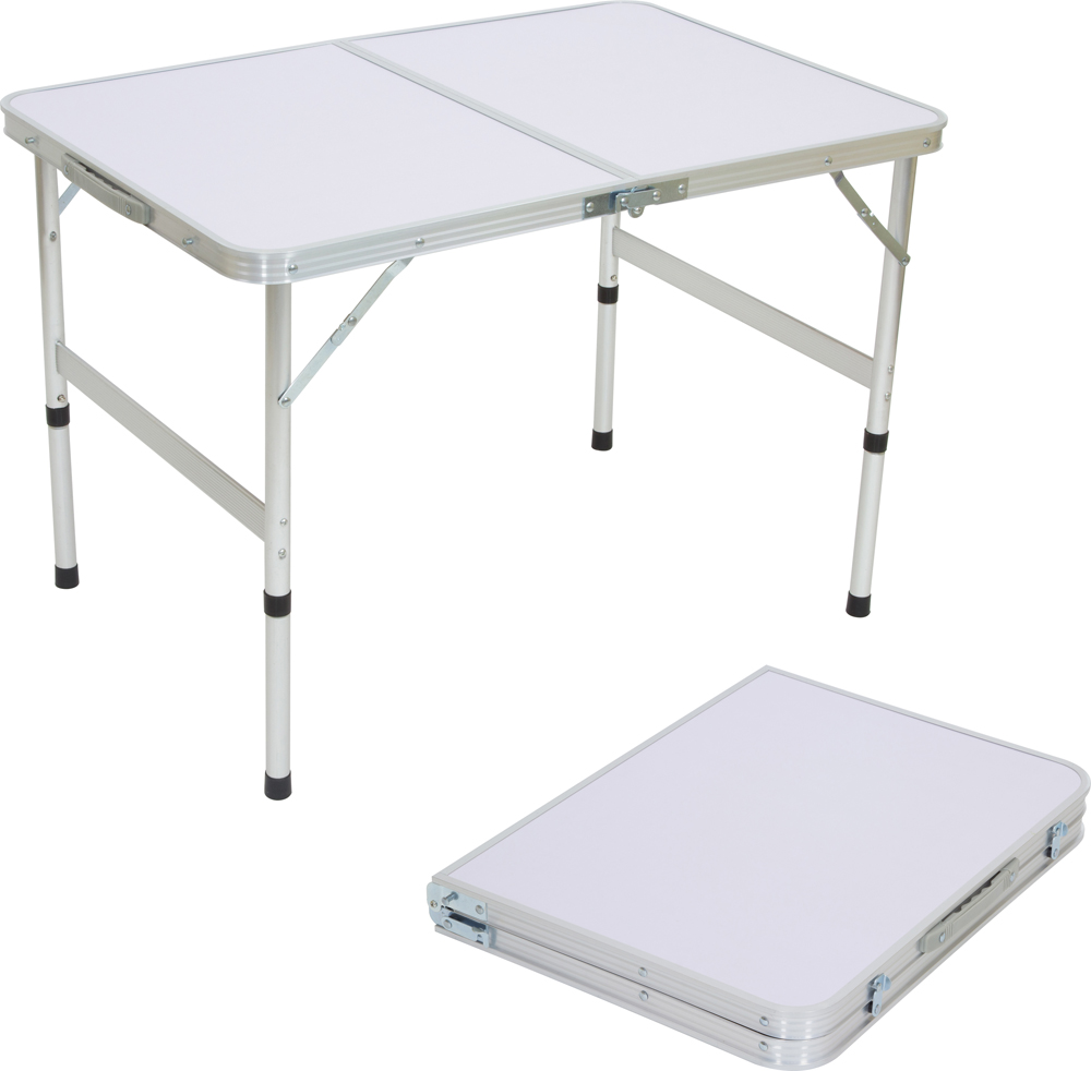 Стол складной td-02  90*60*60 cм алюмин., столешница мдф (1/4) "ecos"