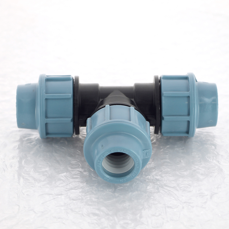 Тройник равнопроходной 16 х 16 х 16 мм под обжим для ПНД трубопровода UNIDELTA