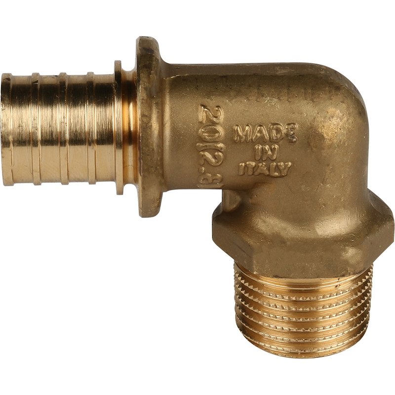 Угол переходной 20 x 1/2" НР аксиальный для труб PE-X STOUT