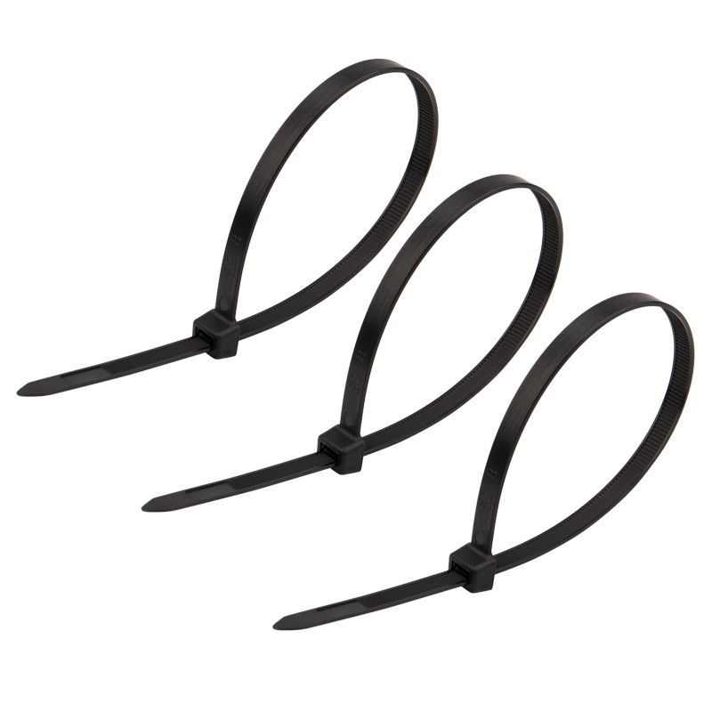 Хомуты нейлон 7,6 х 300 мм (набор 100 шт.), черные (1/5/50) "rexant" 07-0303