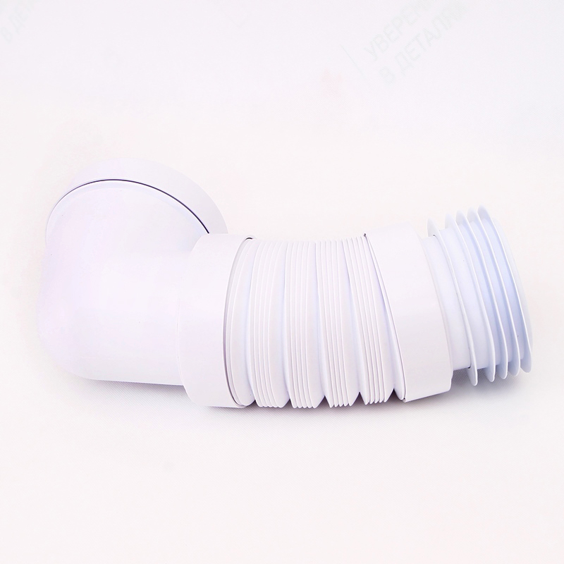 Труба McALPINE фановая L=260-540 мм гофр. угол 90 с манжетой, вход 97-107 мм, выход 110 мм трубы