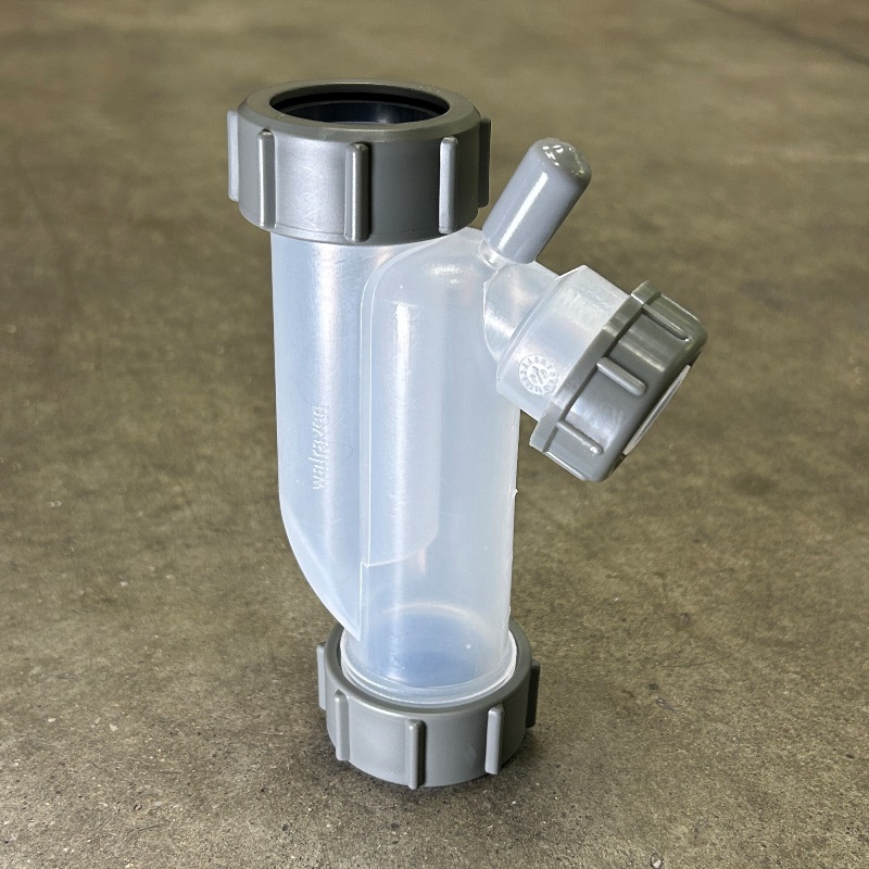 Сифон McALPINE трубный S-образный без выпуска для слива конденсата с дополнительным отводом Ду=17мм