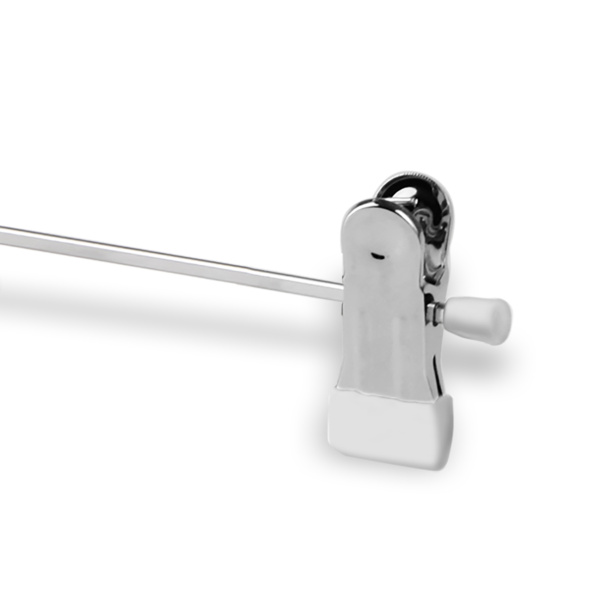 Вешалки для брюк и юбок метал. с белыми клипсами (3 шт.) (1/32) "valiant" wh-121b07s