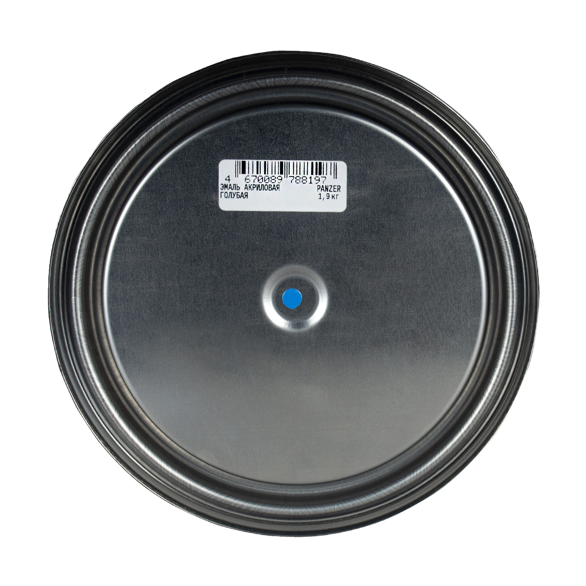 Эмаль акриловая полуглянцевая голубая 1,9 кг (1/6) "panzer"
