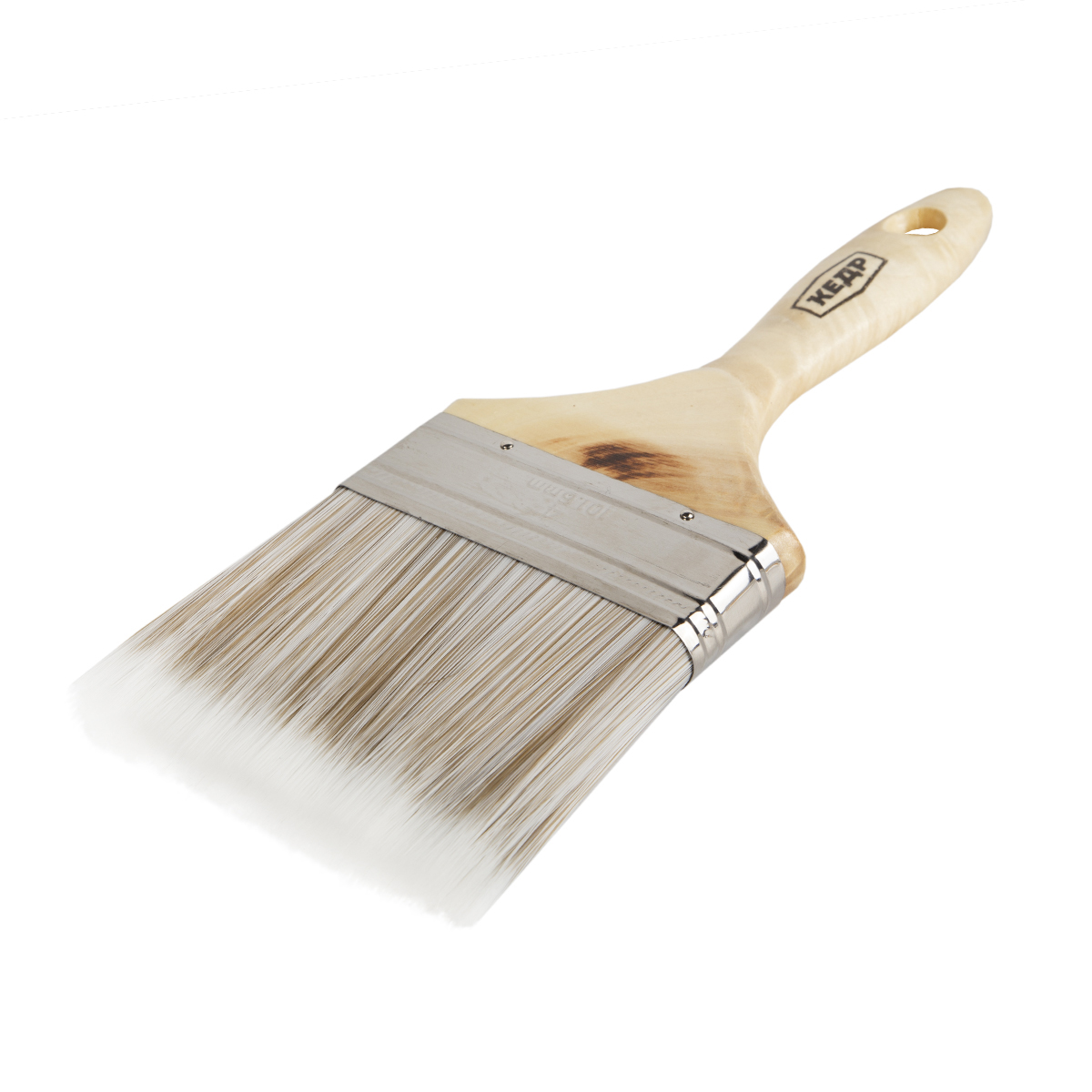 Кисть плоская "эксперт"  №4 /100 мм (12/96) искусств. щетина, дерев.ручка "кедр"  048-1540