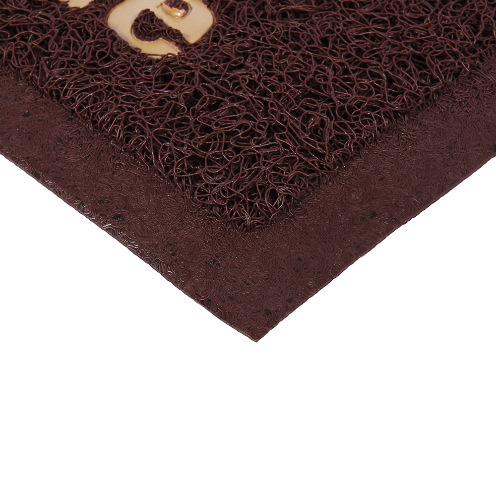 Коврик придверный пористый 50*70 см "стой на своем коврике" (коричневый) (1/20) "vortex" 22194