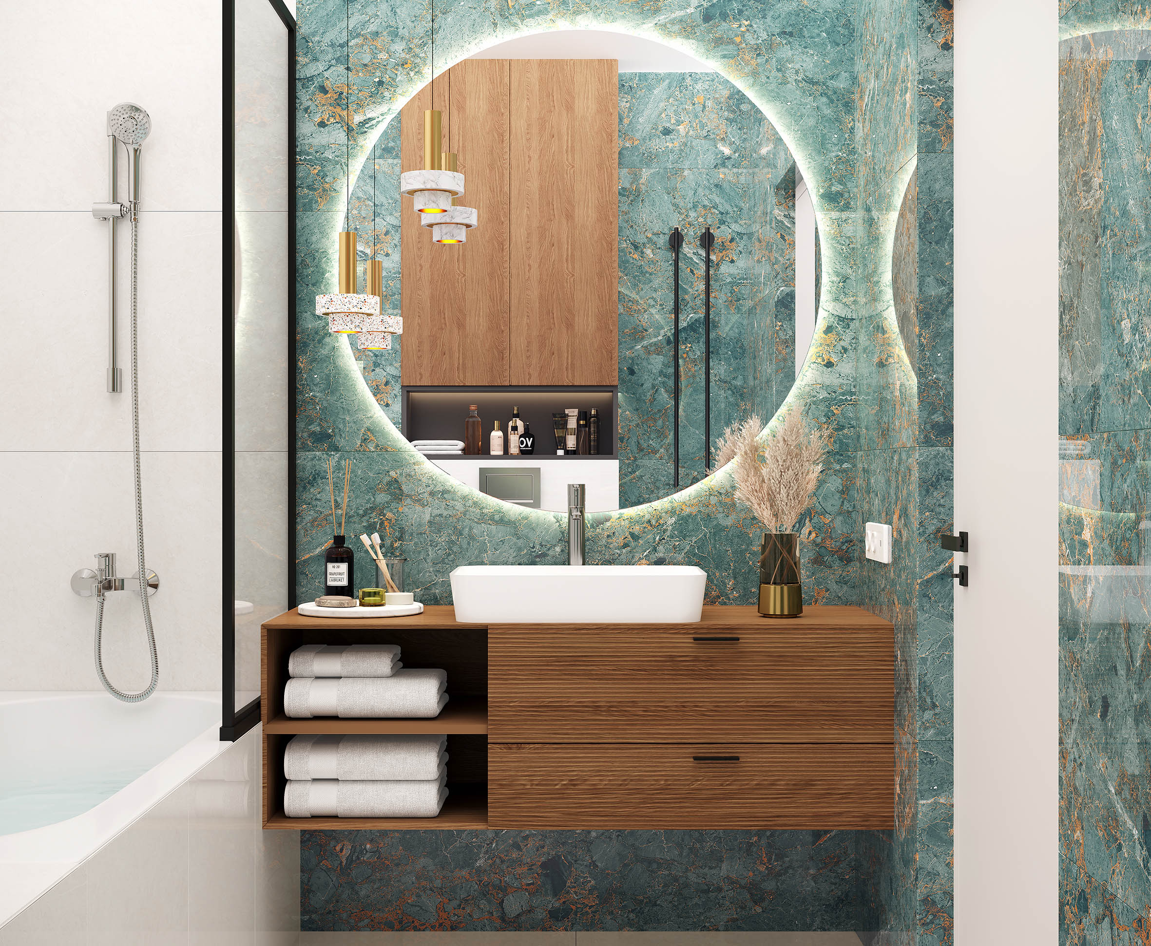 Maestro aqua керамогранит зеленый полированный 60x60