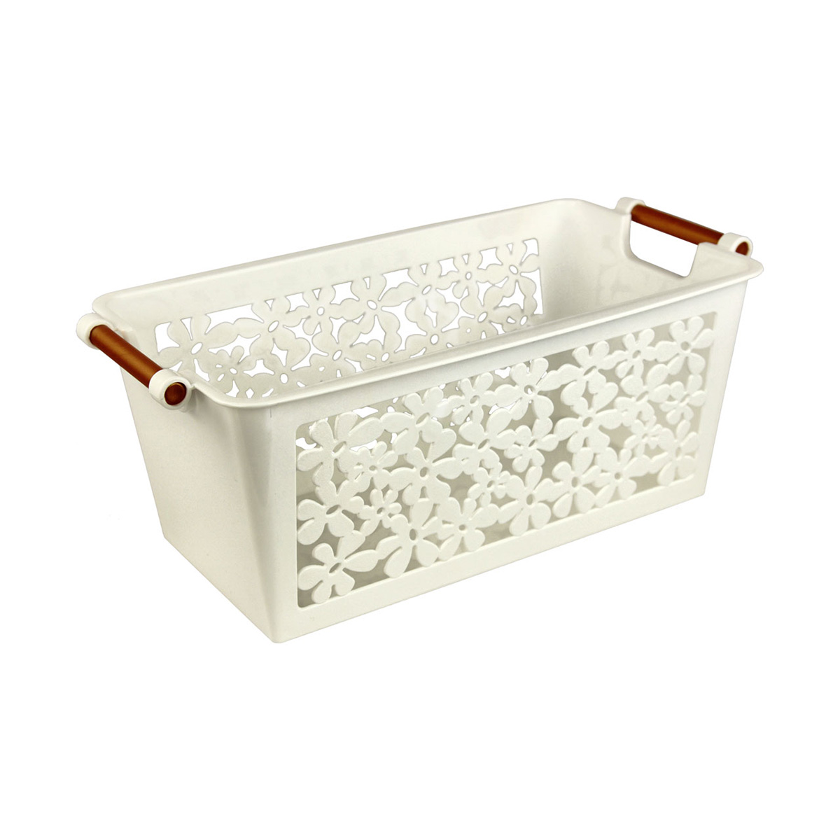 Корзина для хранения "романтика" (малая) 23*12*9 см (1/22)  "альтернатива" м1783