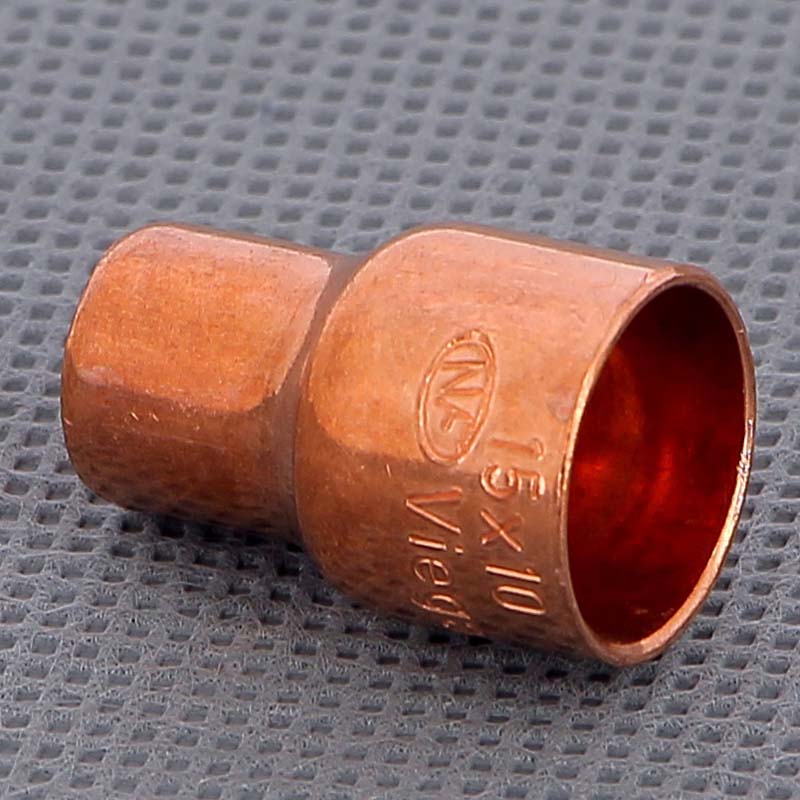 Муфта переходная двухраструбная 15 х 10 мм VIEGA пайка медная