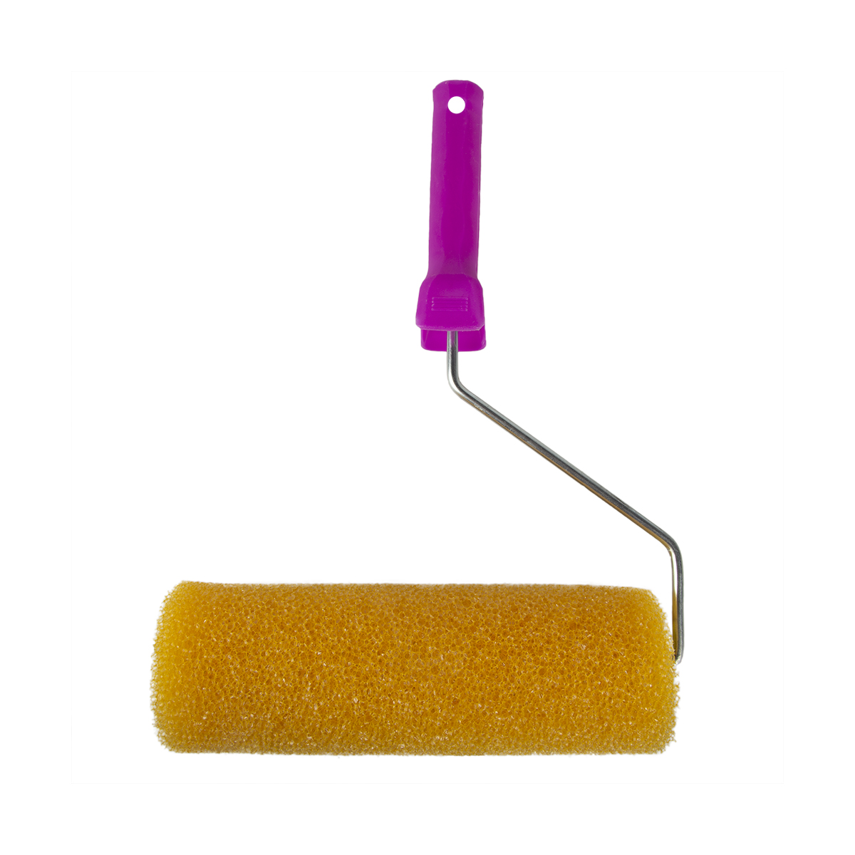 Валик структурный поролон. "грубый"  d80/230 мм бюгель 6 мм (в сборе) (1/50)  "krafor" 088-0250