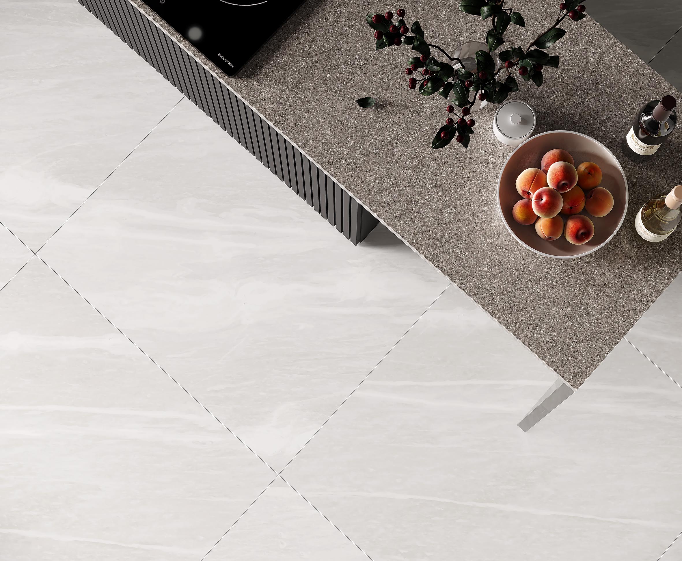 Casino silver керамогранит светло-серый лаппатированный 80x80