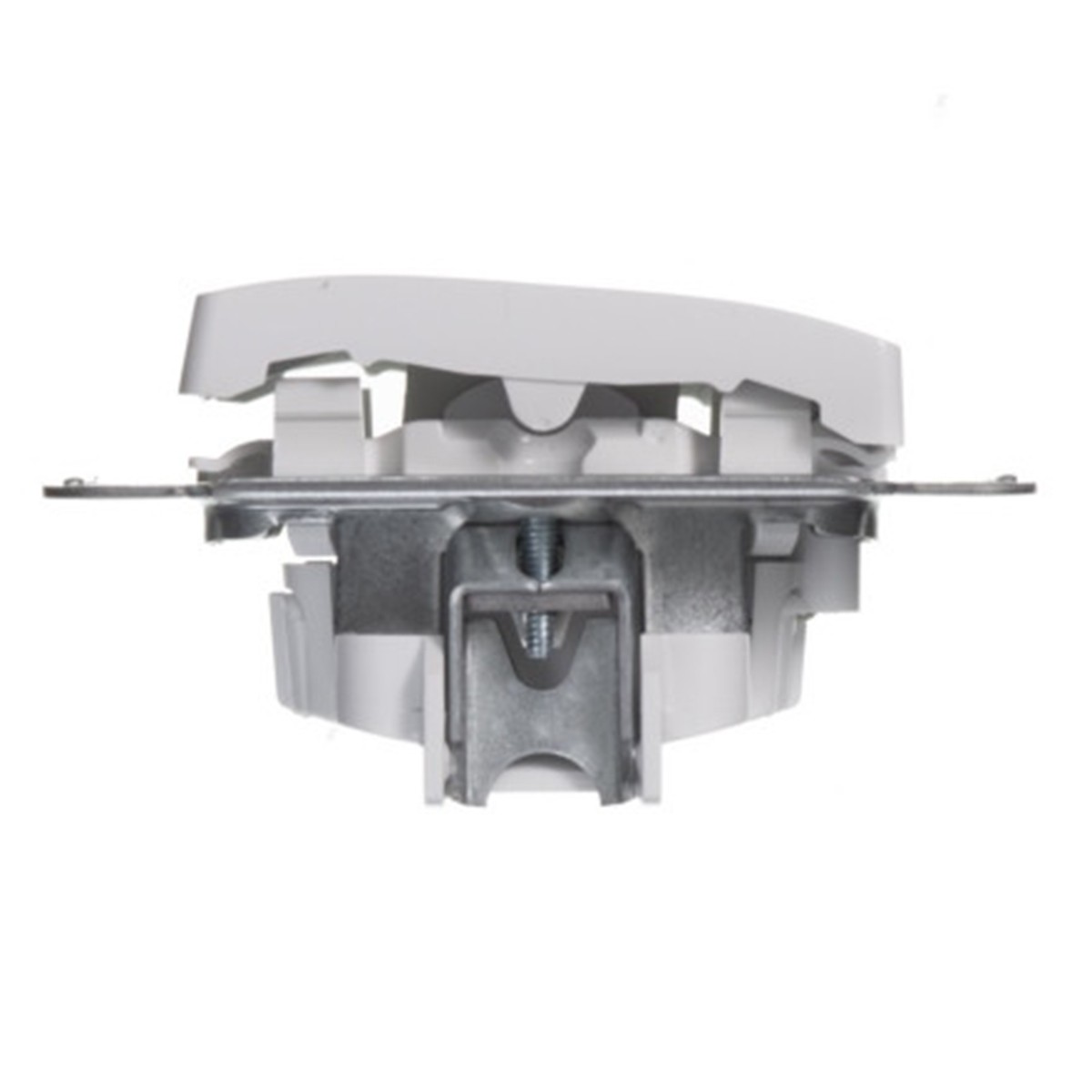 Выключатель "glossa" 2-х кл. с индикатором (механизм) 10а, белый (1/20/160) "schneider"