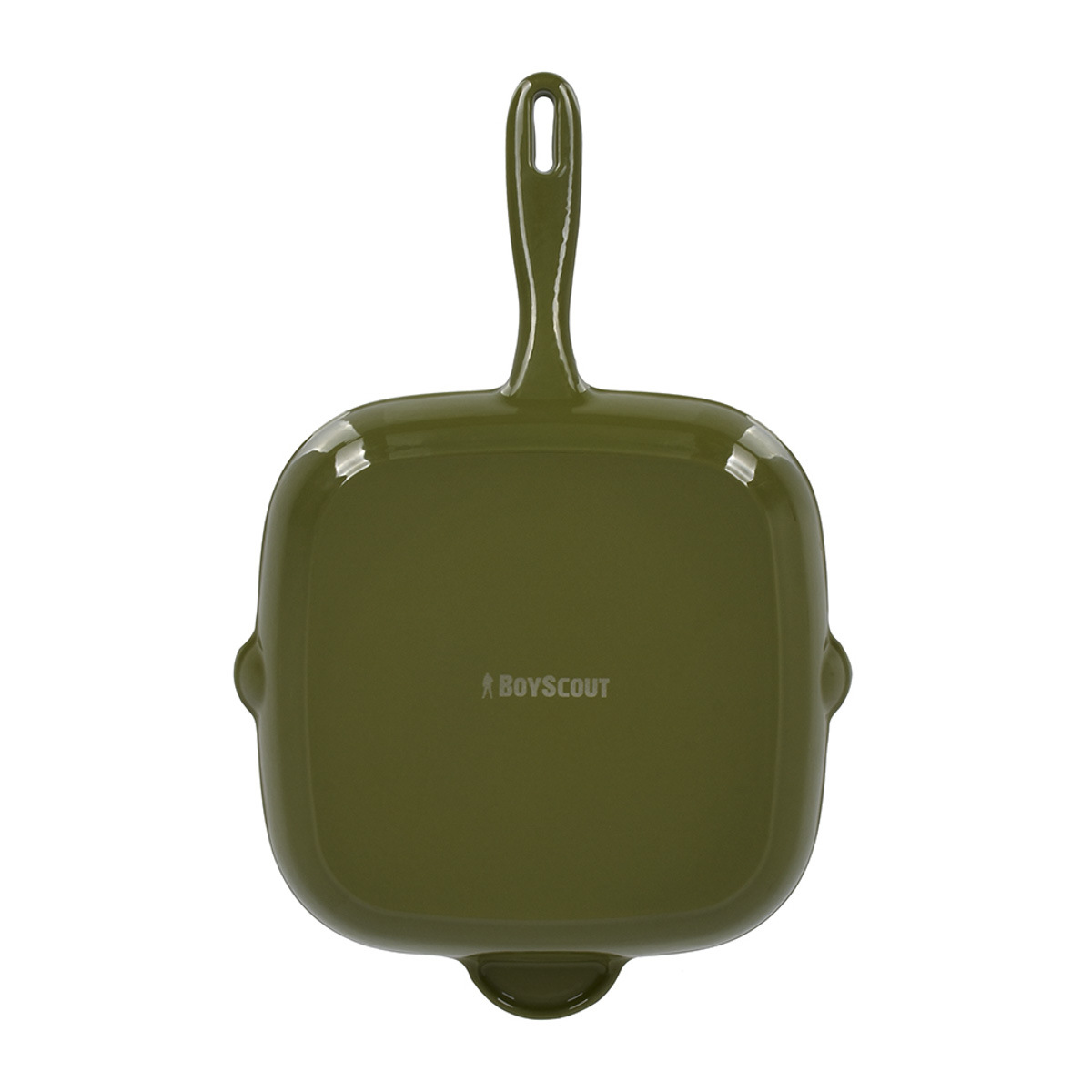 Сковорода-гриль чугунная эмалированная 24*24 см (1/6) "boyscout" 61592