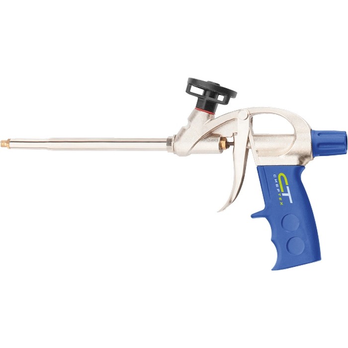 Пистолет для монтажной пены, усиленный алюминиевый корпус Сибртех (88671)