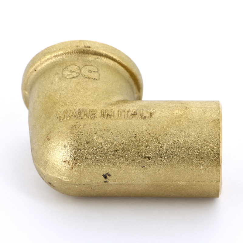 Колено резьбовое (ВР) 1" x 1/2" латунь UNI-FITT