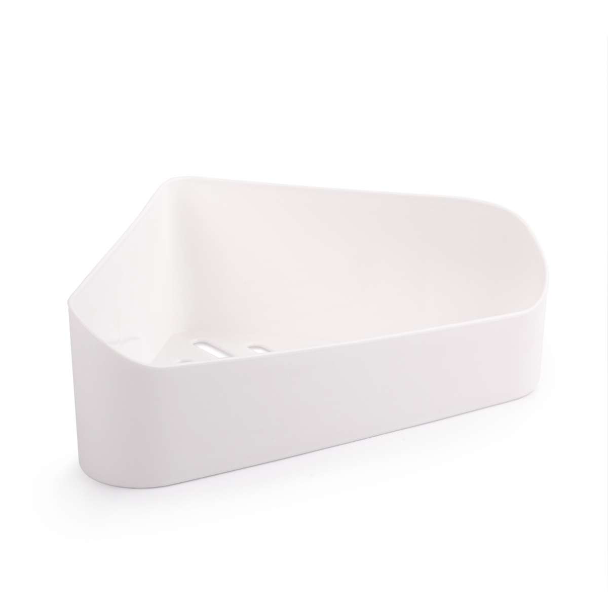 Полка для ванной угловая на скотче (белая) (1/16) "альтернатива" м8434