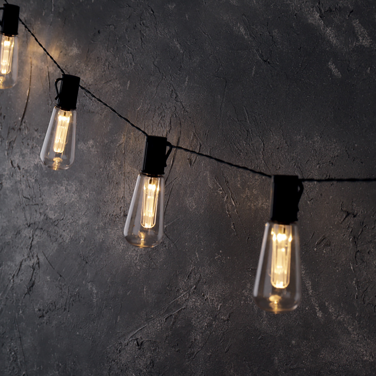 Гирлянда садовая (led) "капсула времени" ip65  3,8 м, 2 реж., солнеч. бат. (1/12) "lamper " 602-238