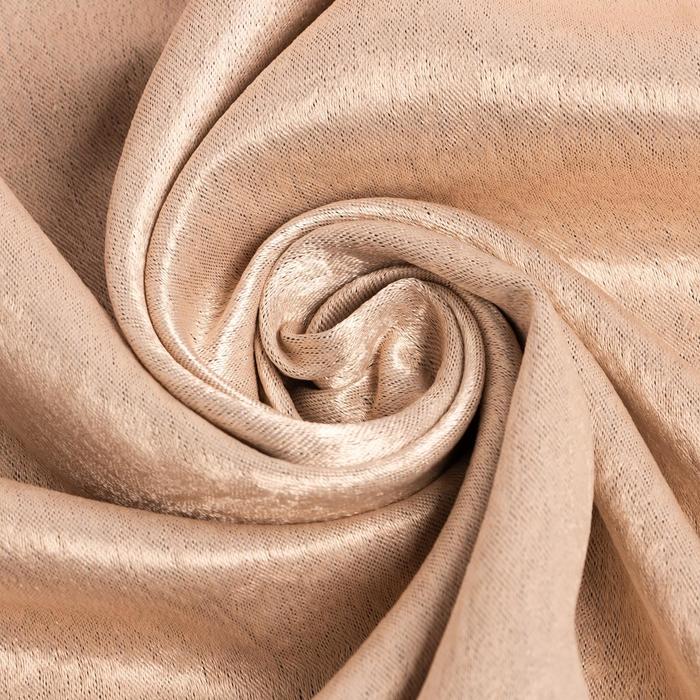 Штора "классика" 145*265 см на ленте, золото (1/18) "этель" 5800369