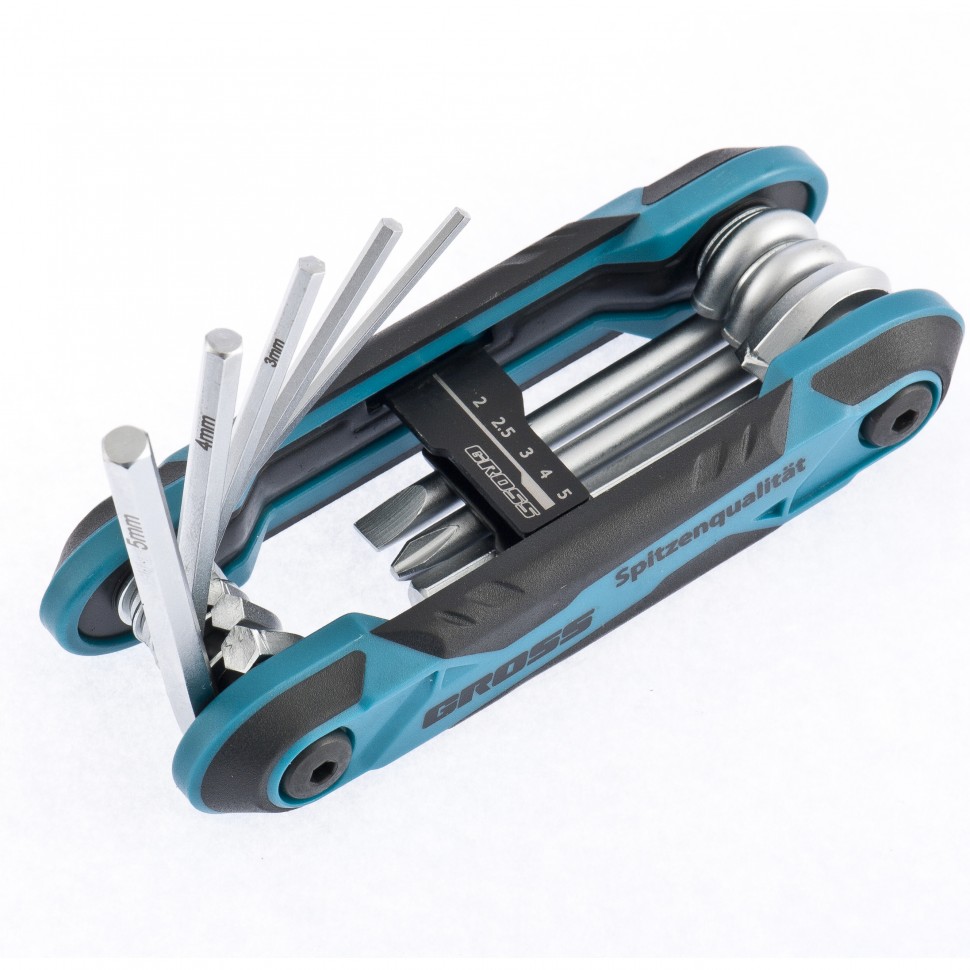 Набор ключей имбусовых универсальный, складные, 8 шт, CrV Gross (16414)