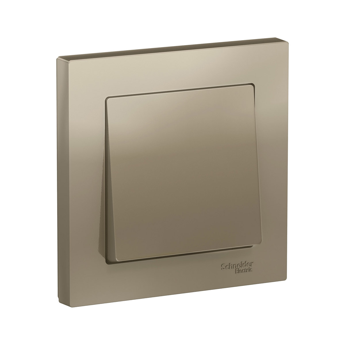 Выключатель "atlasdesign" 1 кл. 10а, шампань (1/10/60) "schneider"