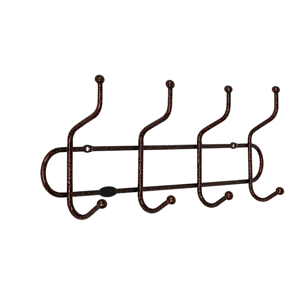 Вешалка настенная "дружба 4" (4 крючка) 365*150*60 мм  медный антик (1/10) вн 319 м