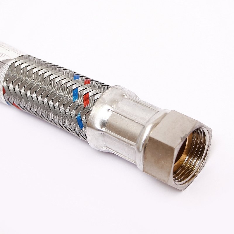 Подводка из нержавеющей стали антивибрационная UNI-FITT ВН 1", 80 см, DN 25