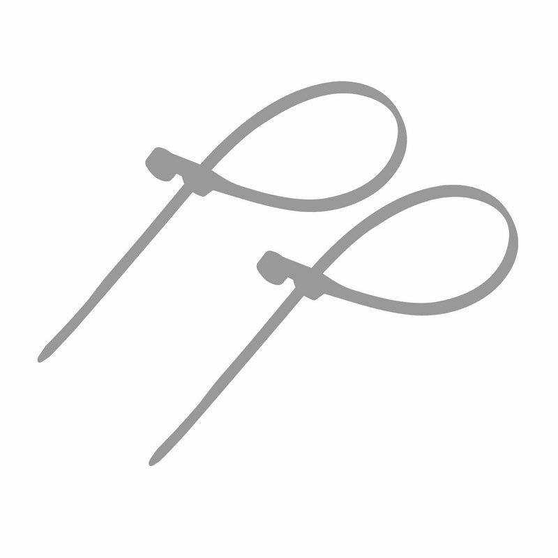 Хомуты нейлон под винт 3,6 х 100 мм (набор 100 шт.), серые (1/10/200) "rexant" 07-0104-3