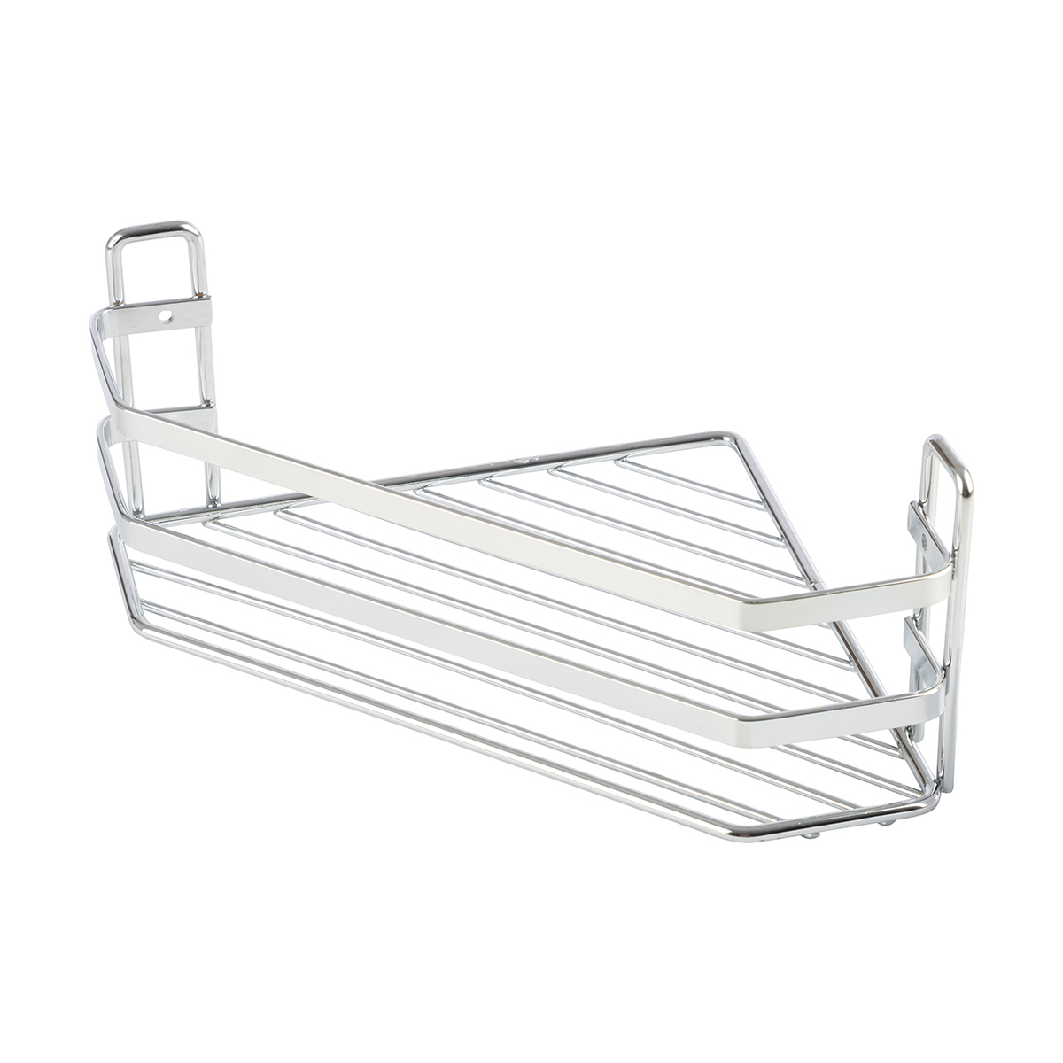 Полка для ванной угловая 20*20*10 см (1/12) "рыжий кот" cozy-b-3