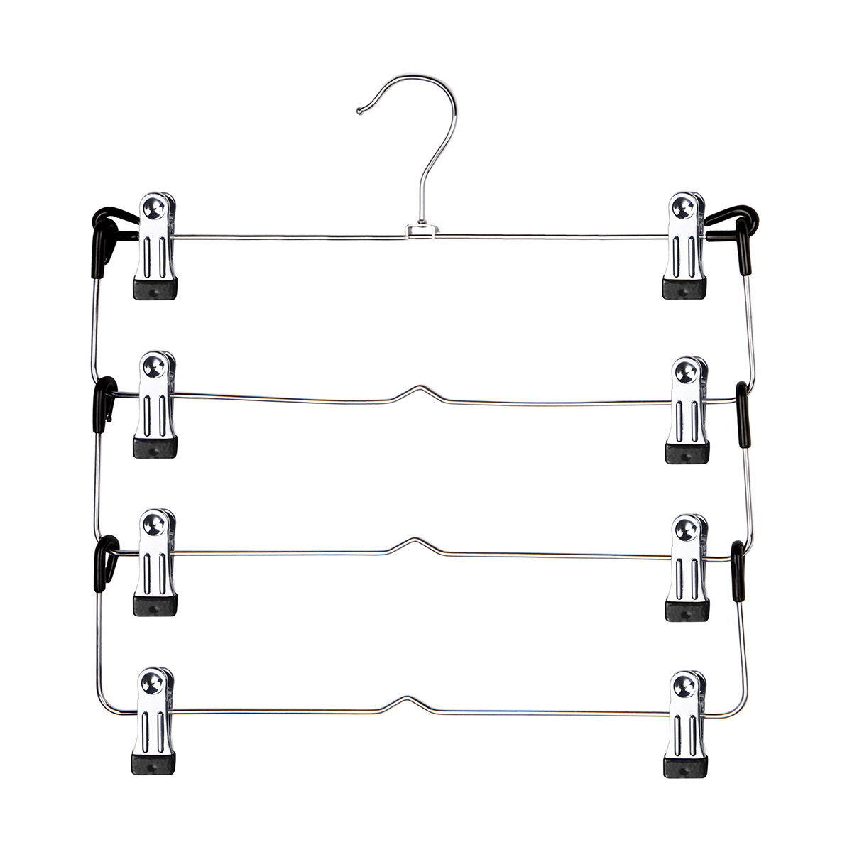 Вешалка для брюк и юбок 4-х уровневая секционная с зажимами (1/32) "valiant" 181b07