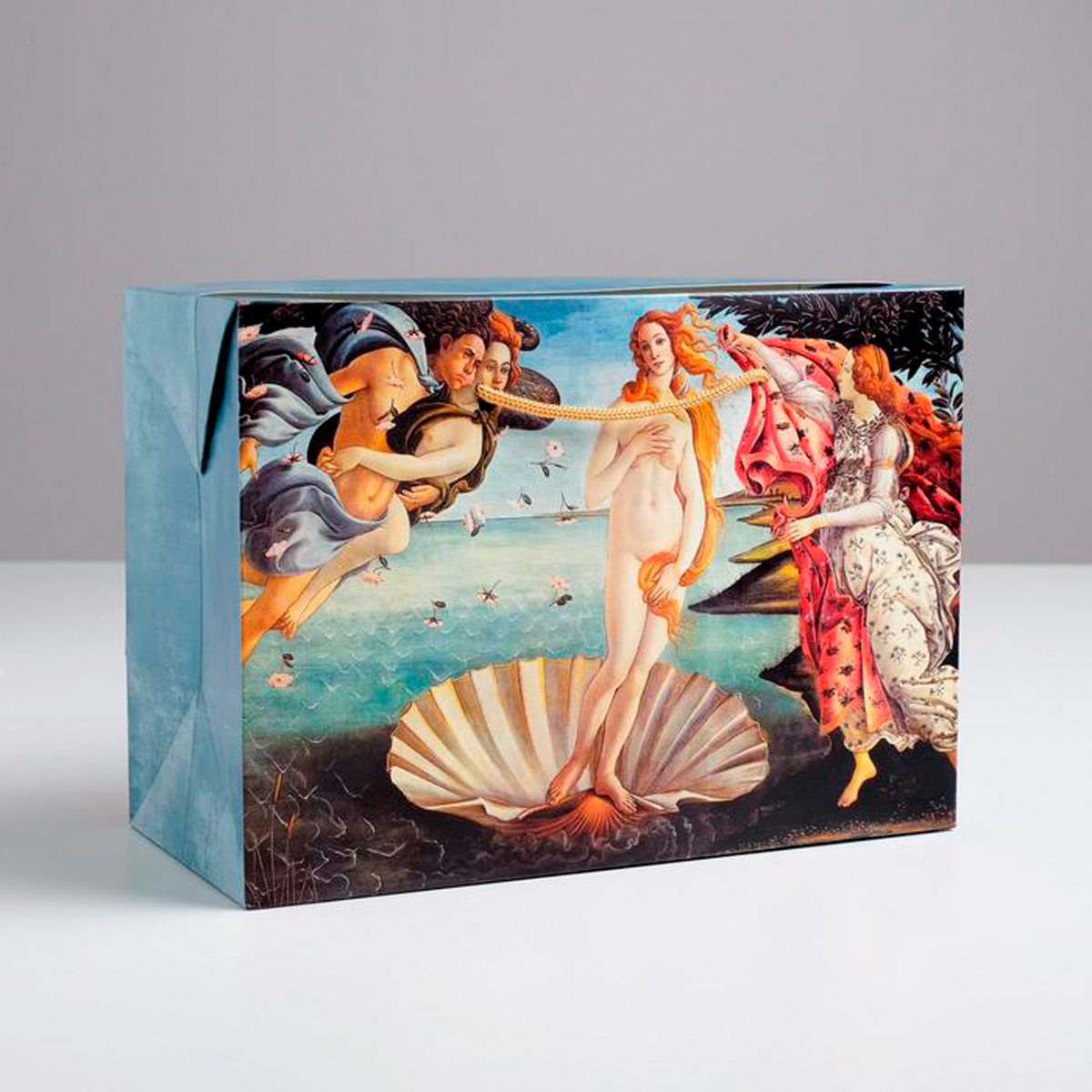 Пакет-коробка подарочный "рождение венеры" 28*20*13 см (1/10/240) "дарите счастье" 5053598