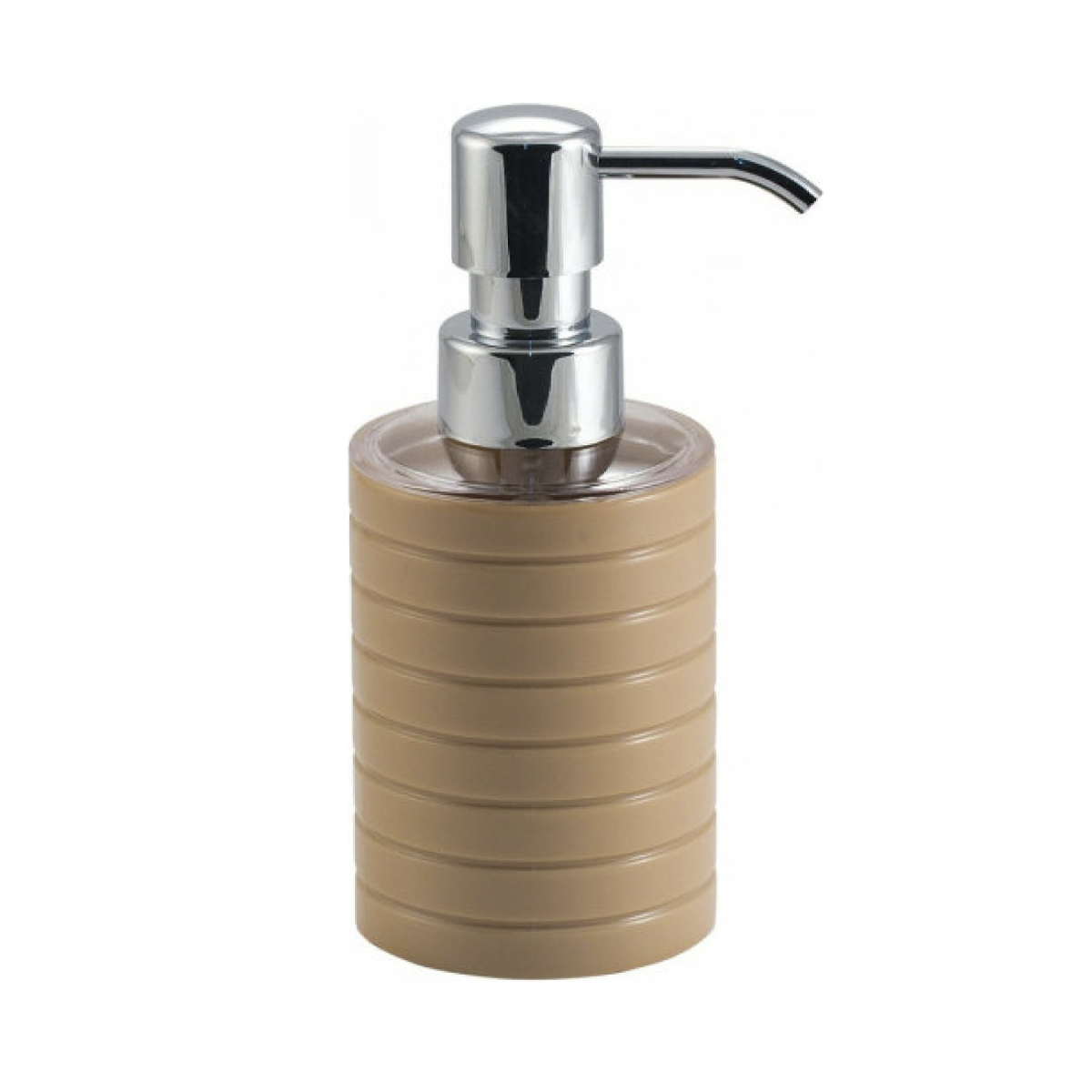 Дозатор для жидкого мыла "trento" пласт. (бежевый) (1/12) "swensa" swp-0680bg-a
