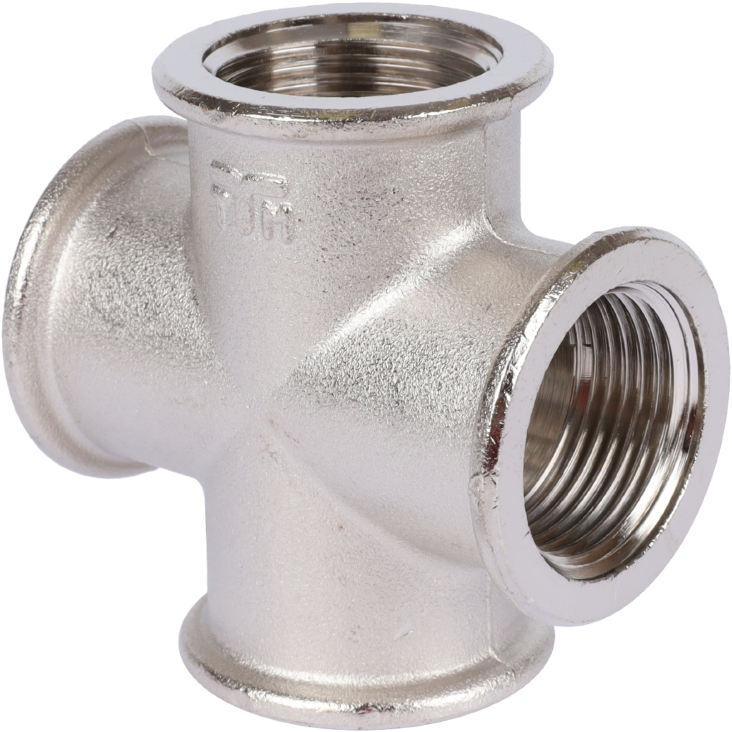 Крестовина 3/4" ВР никель TIEMME