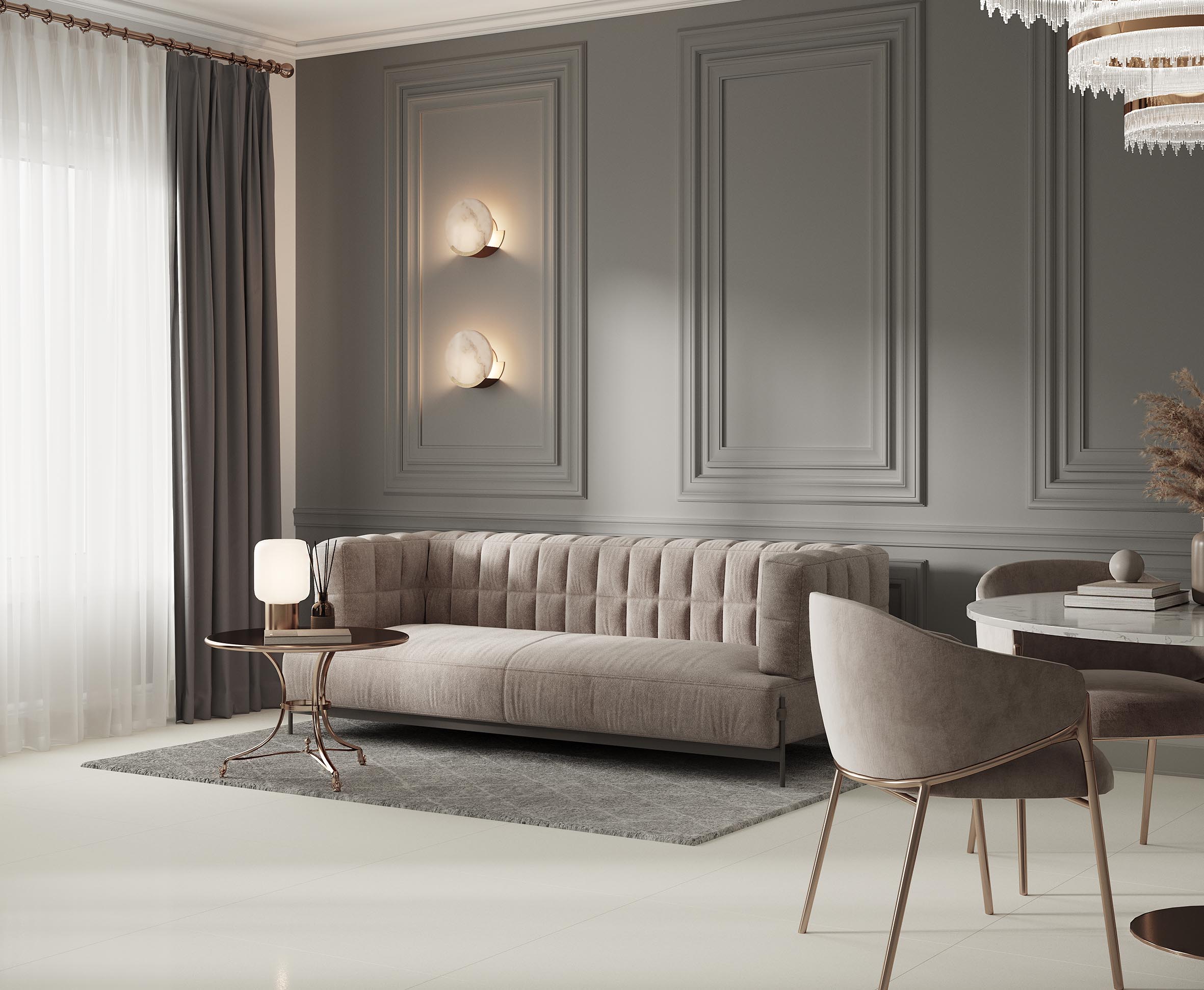 Prism perla керамогранит лаппатированный 80x80