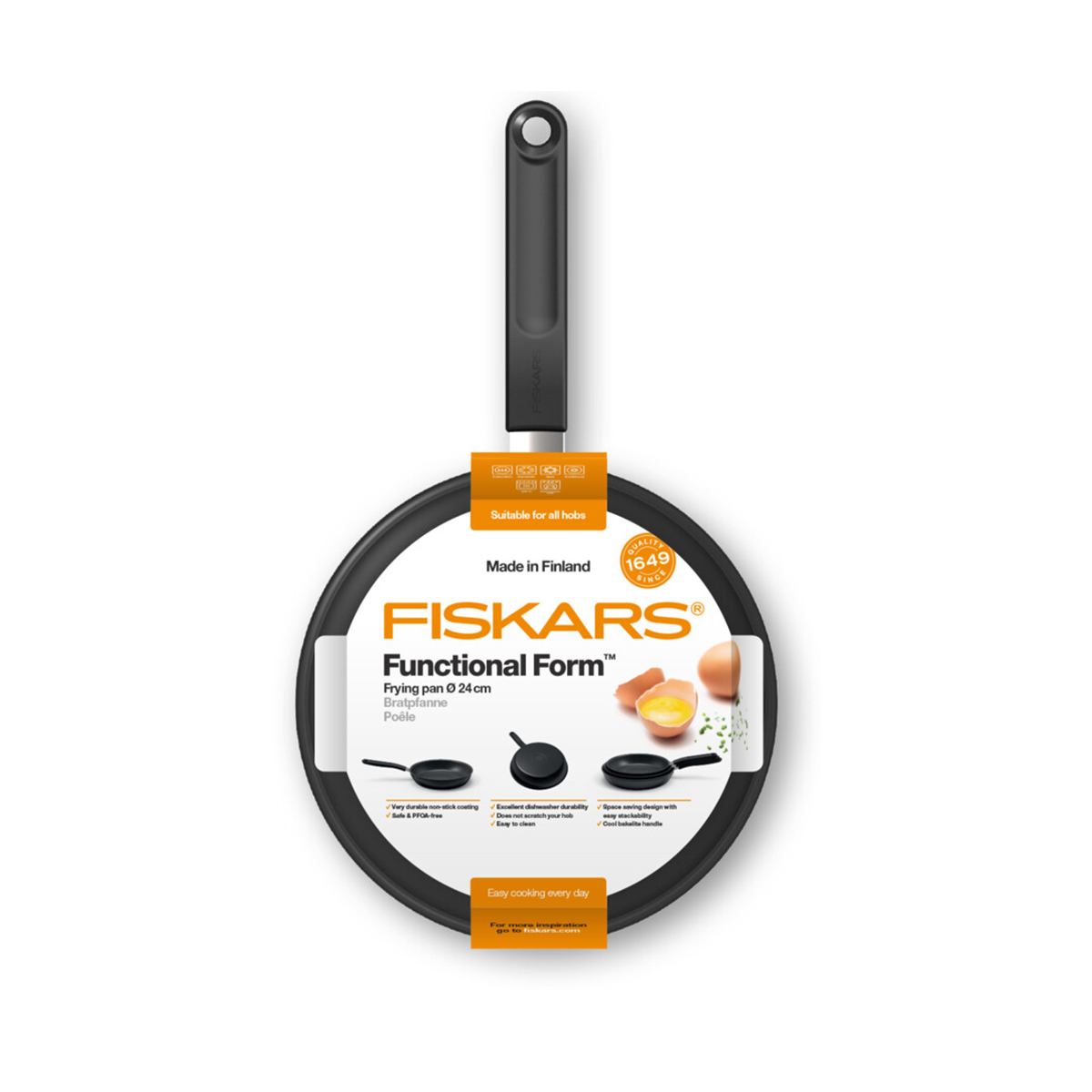 Сковорода антипригарн. "functional form" 24 см (1/6) "fiskars" 1026572