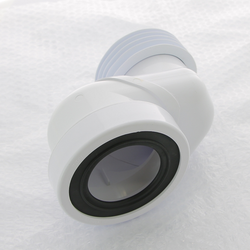 Труба McALPINE фановая L=160 мм с манжетой и 80 мм смещ., вход 97-107 мм, выход внутрь 110 мм трубы