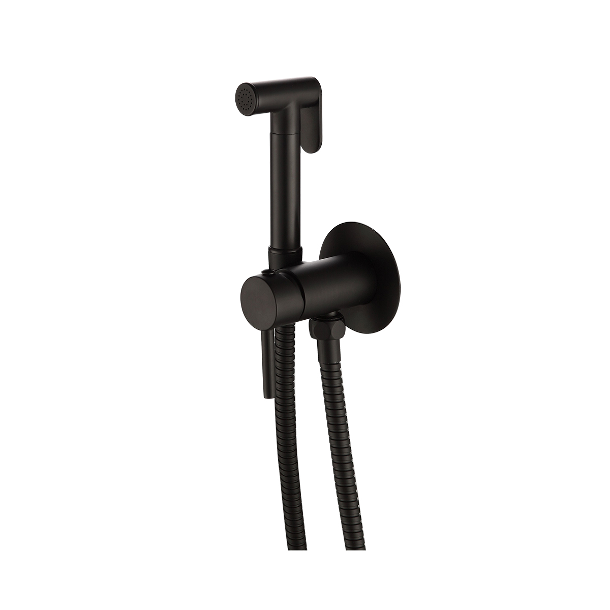 Смеситель с гигиеническим душем f7505-6 (встраиваемый), черный  (1/10) "frap"