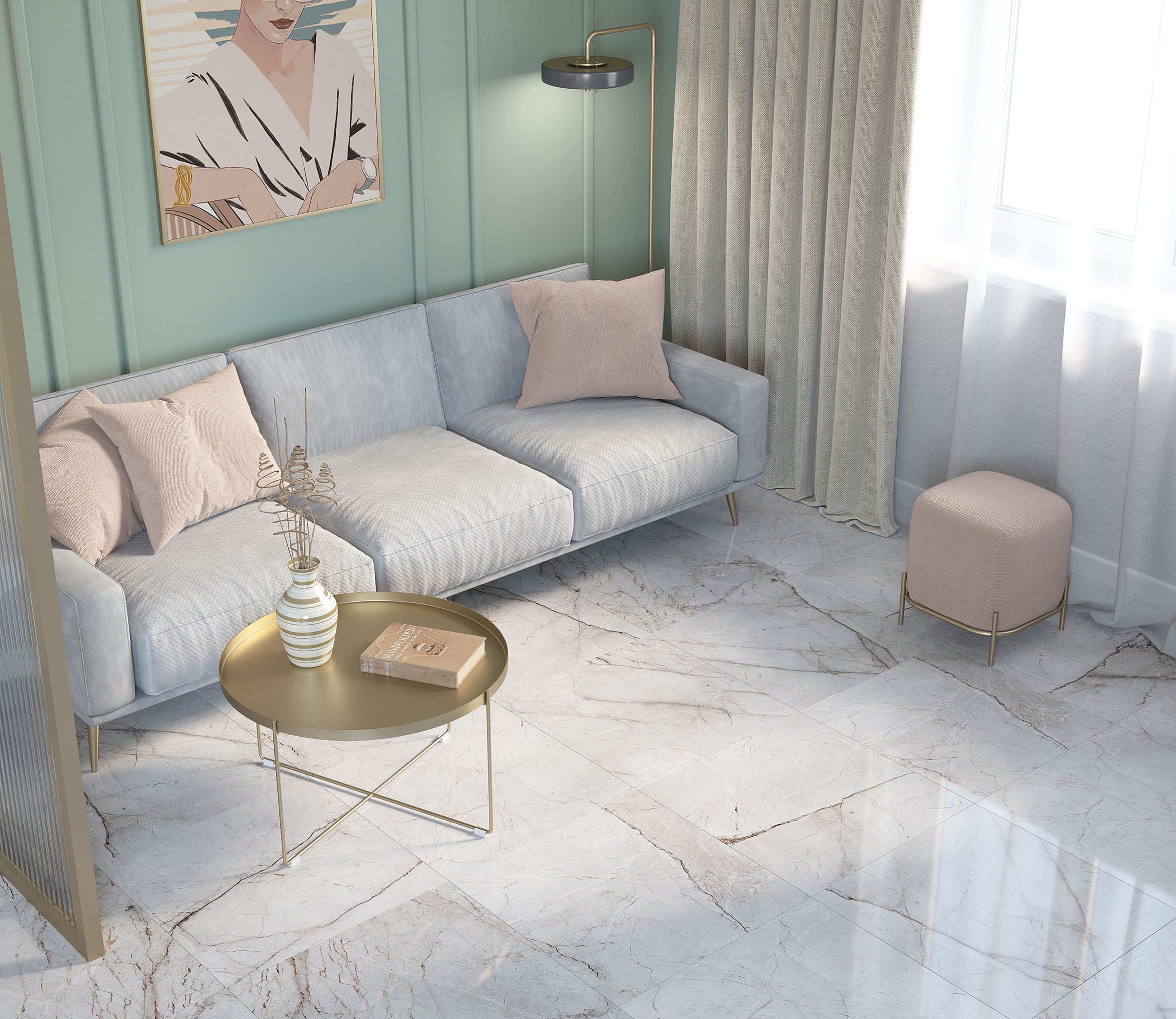 Silver root керамогранит полированный 60x60