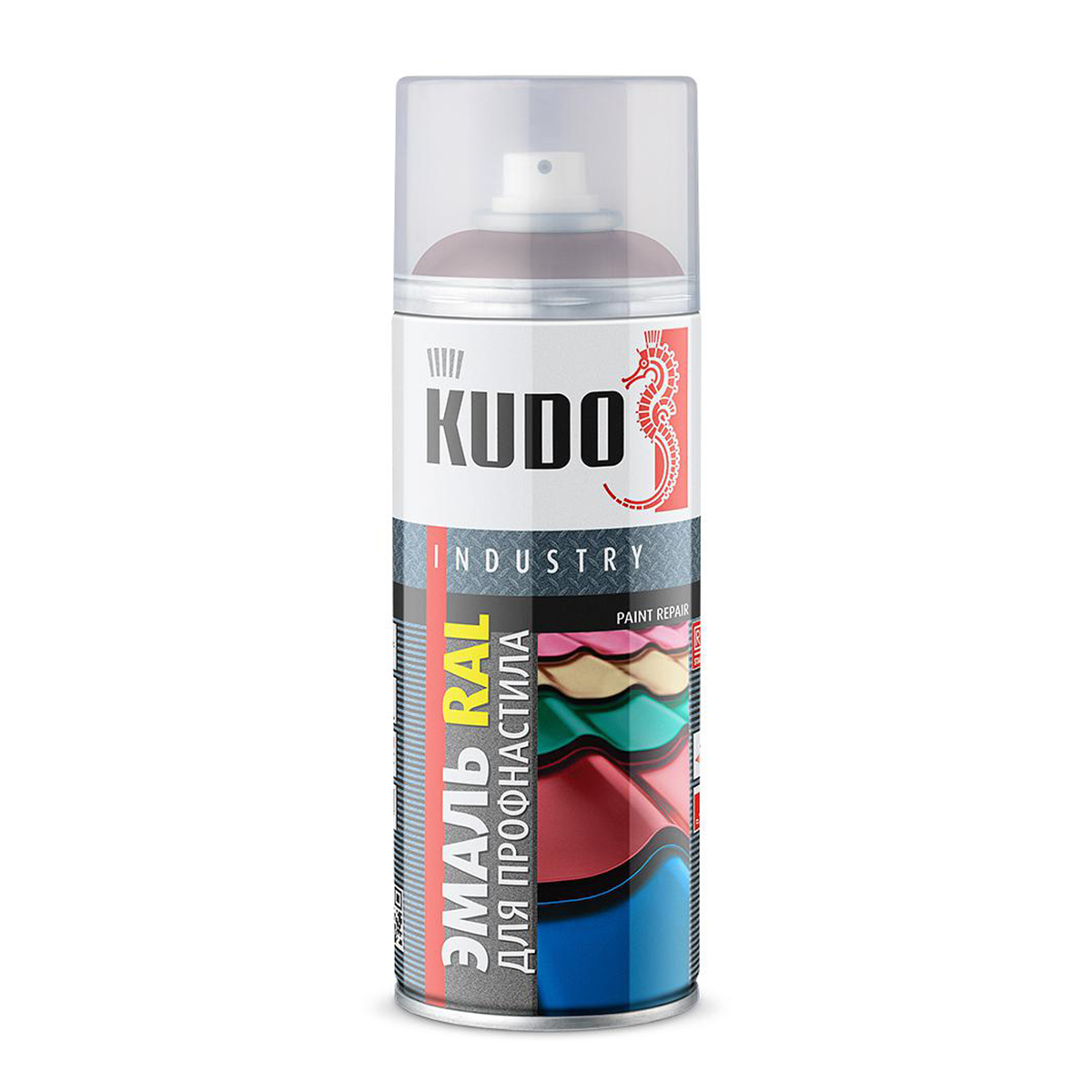 Краска аэрозоль  для металлочерепицы ral 7004 серый 520 мл (6) "kudo" ku-07004-r