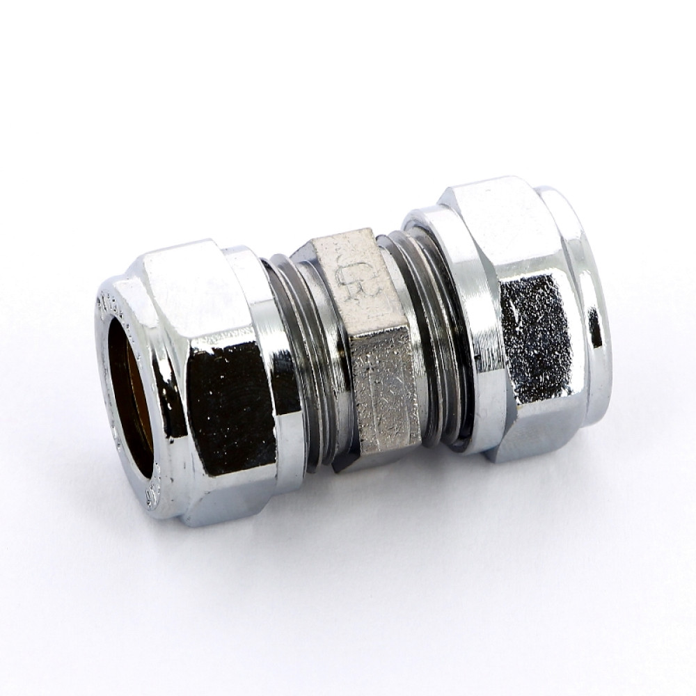 Муфта 12 x12 обжим TIEMME хром