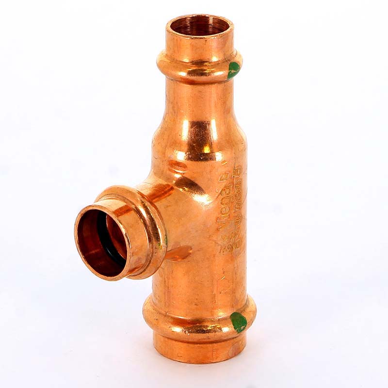 Тройник пресс медный Profipress VIEGA 22х18х15