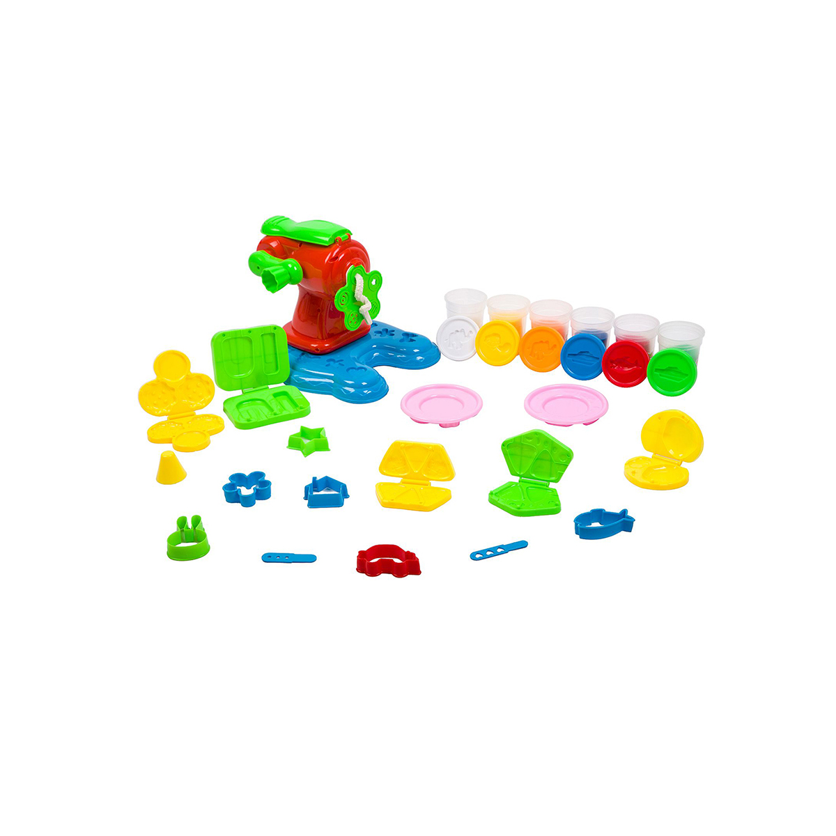 Набор с массой для лепки "чудесный завтрак" форма-трафарет 25 предм. "bondibon" вв3315