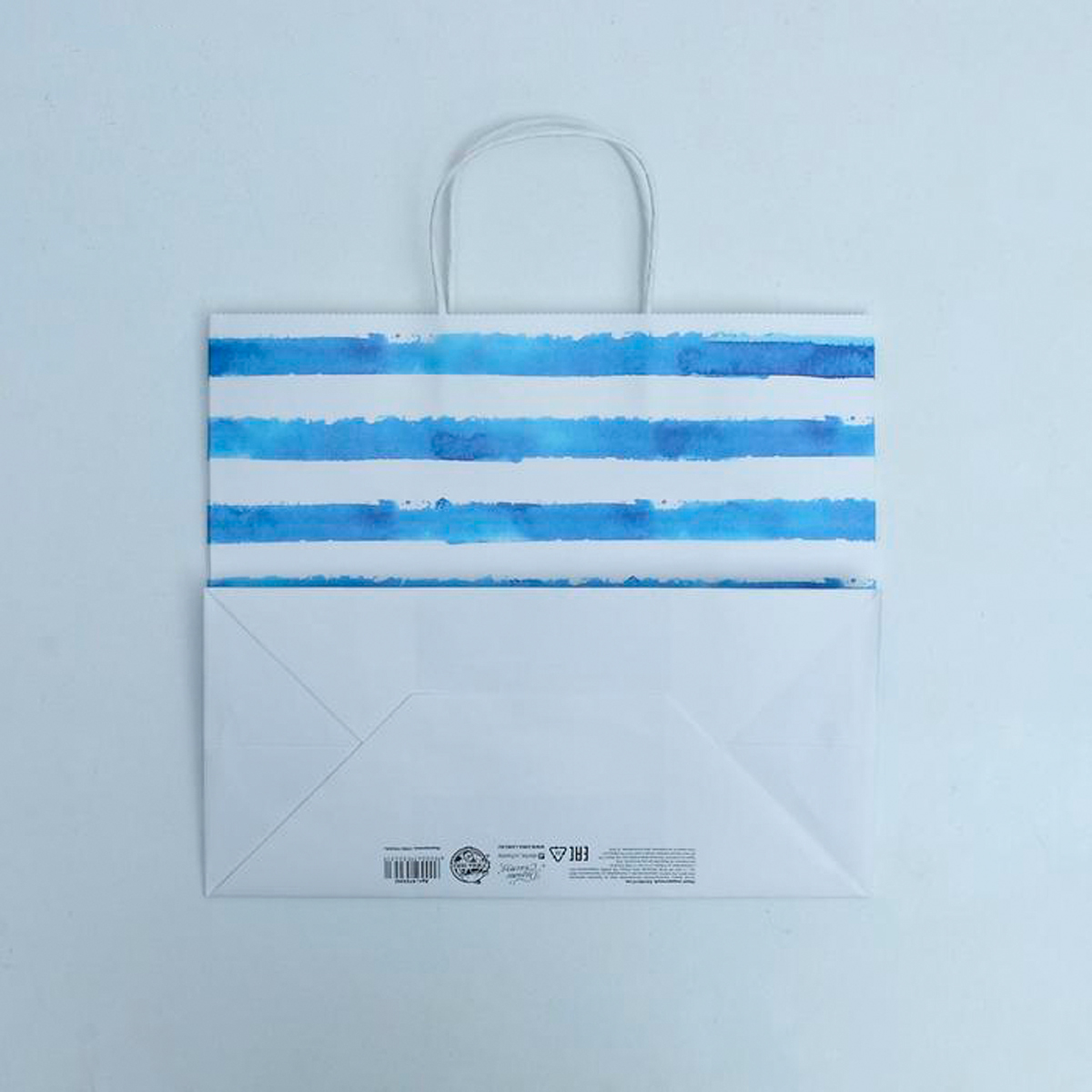 Пакет подарочный крафтовый "якорь" 32*28*15 см (1/160) "дарите счастье" 4753243