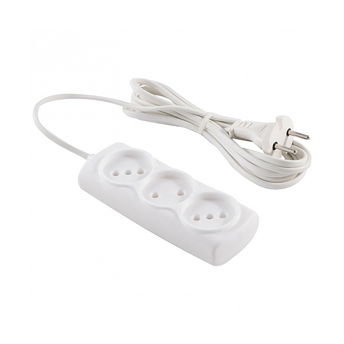 Удлинитель "engy эконом"  3 м, 3 розетки (шввп 2 х 0,75), белый (1/60)