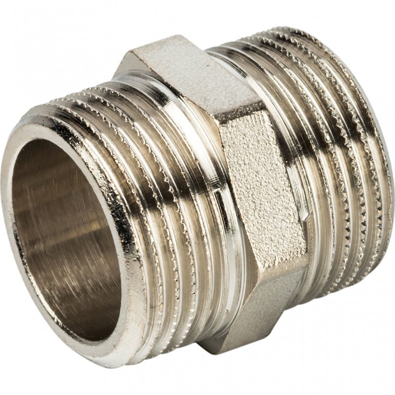 Ниппель НР 3/4" никель STOUT