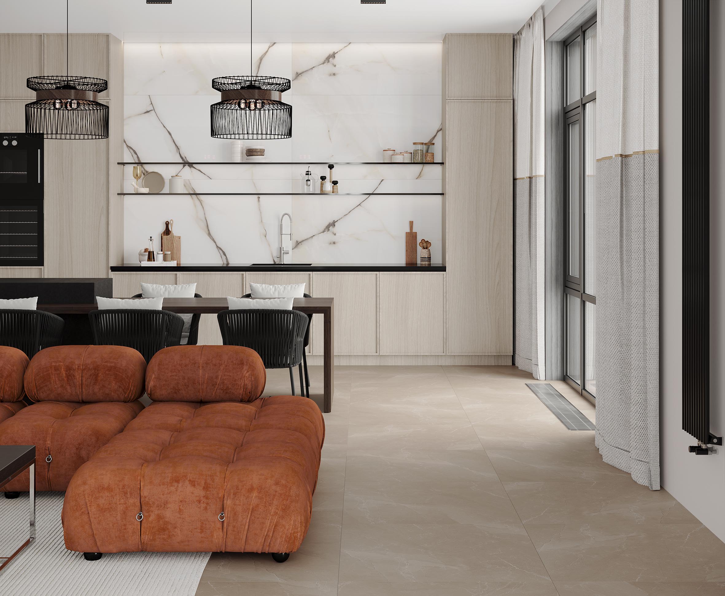 Astilio beige керамогранит сатинированный 80x80