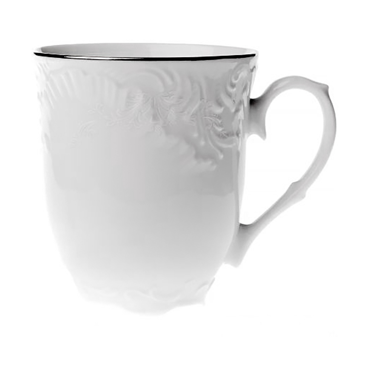 Кружка "rococo" узор платина 300 мл (1/6/36) "cmielow" 0033820-omaz2304-рококо