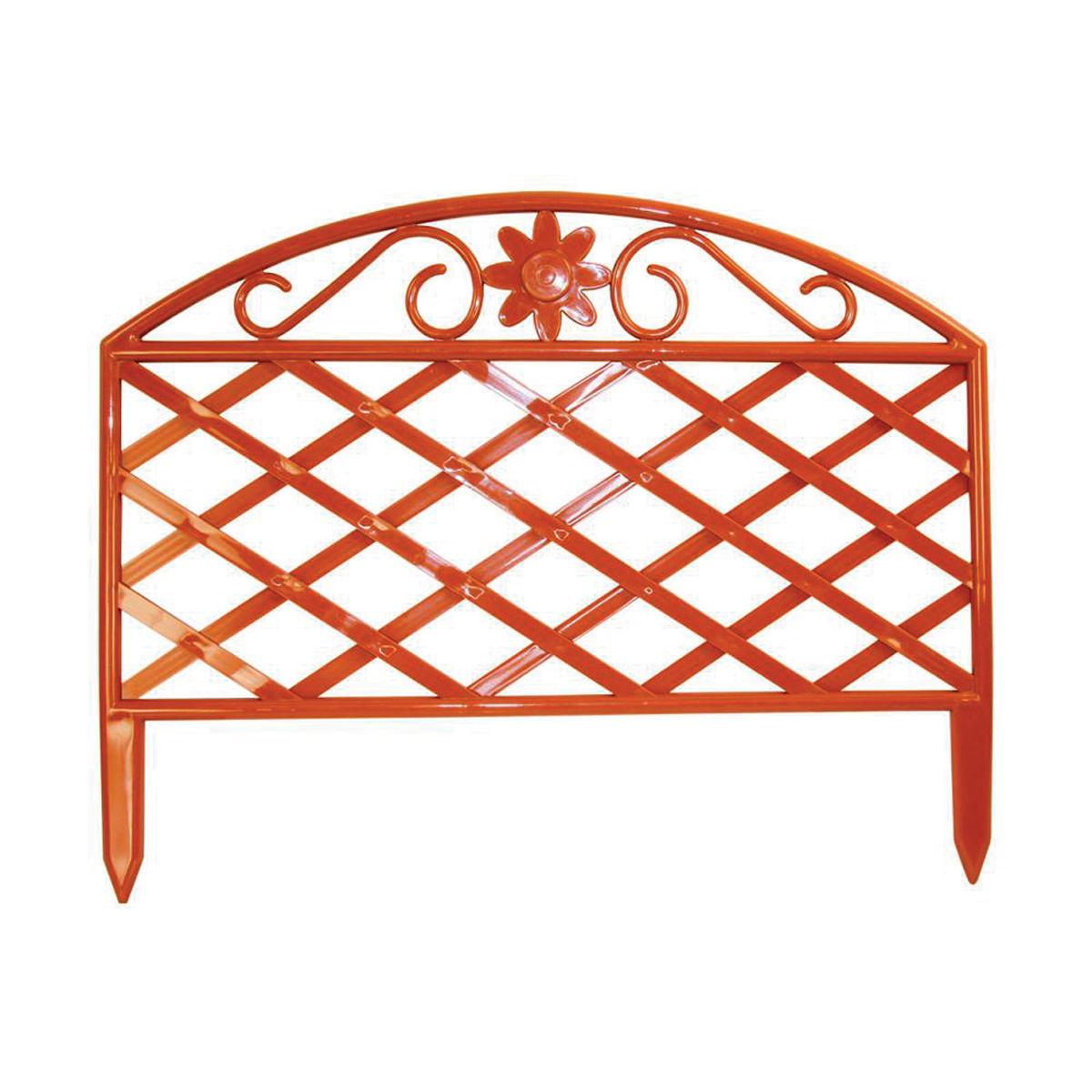 Забор декоративный "решетка"  пласт. 0,45*0,36 м 6 секций (1/5) "альтернатива" м375