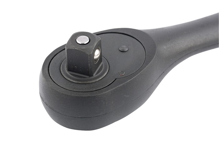 Ключ-трещотка 1/2, 72 зуба, Comfort, с быстрым сбросом, CrV, двухкомпонентная рукоятка Gross (14082)